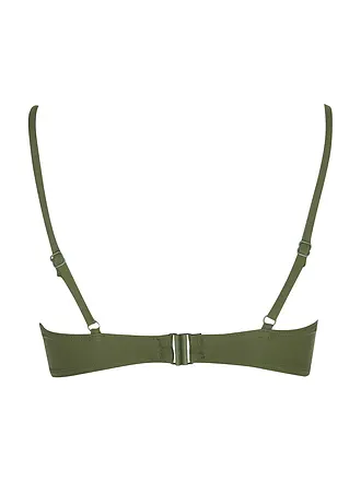 DARLING HARBOUR | Haut de bikini torsadé pour femmes | olive